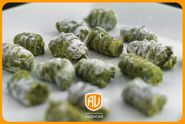 ñoquis de kale con deshidratados vagnoni